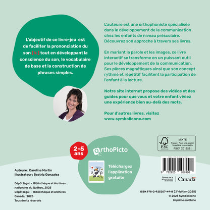 Quatrième de couverture de « Je prononce le son [k] avec le canard »