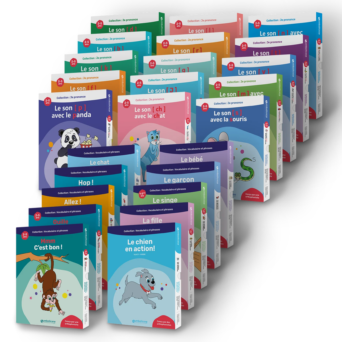 Toutes les boîtes du Coffret Ultime : livres magnétiques prononciation, vocabulaire et phrases