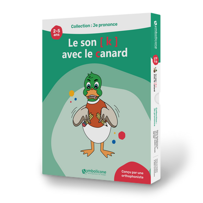 Boîte du livre magnétique « Je prononce le son [k] avec le canard »
