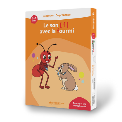 Boîte du livre magnétique « Je prononce le son [f] avec la fourmi »