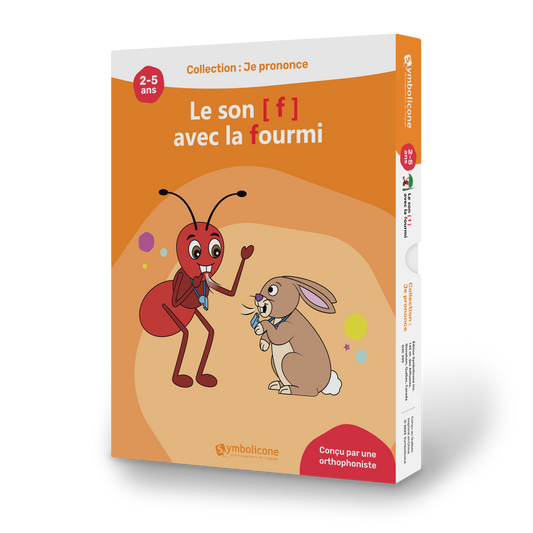 Box of the magnetic book « Je prononce le son [f] avec la fourmi »