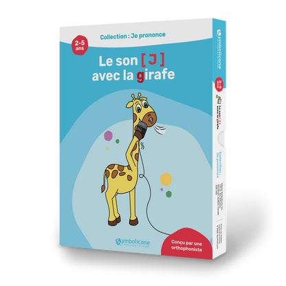 Boîte du livre magnétique « Je prononce le son /J/ avec la girafe »
