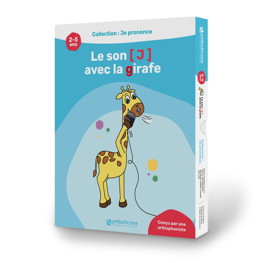 Box of the magnetic book « Je prononce le son /J/ avec la girafe »