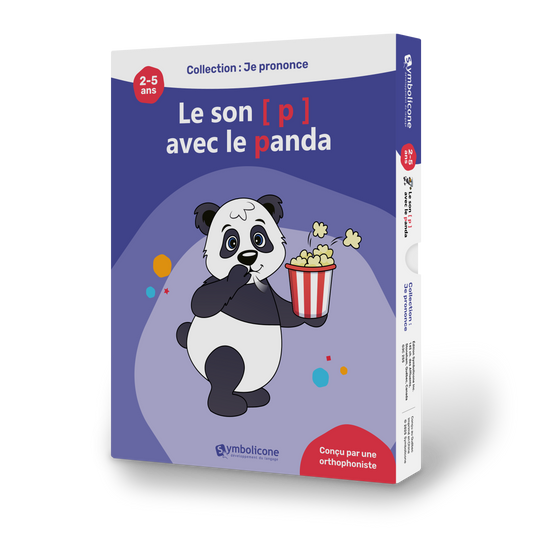 Box of the magnetic book « Je prononce le son [p] avec le panda »