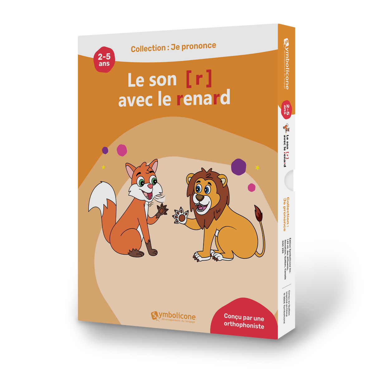 Boîte du livre magnétique « Je prononce le son [r] avec le renard »