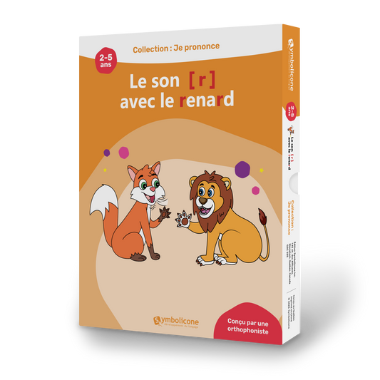 Box of the magnetic book « Je prononce le son [r] avec le renard »