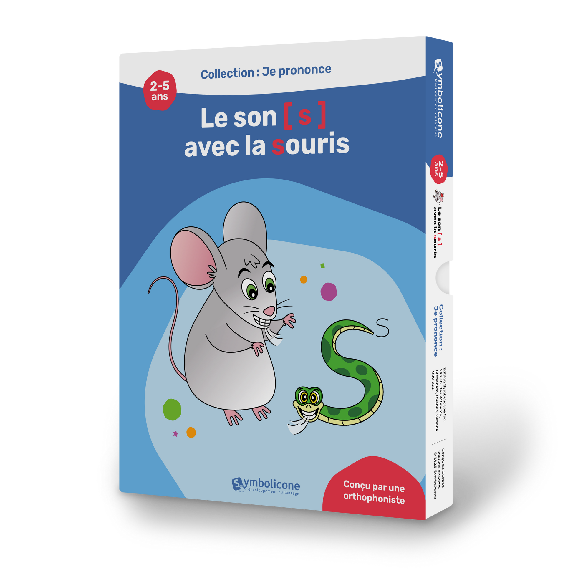 Boîte du livre magnétique « Je prononce le son [s] avec la souris »