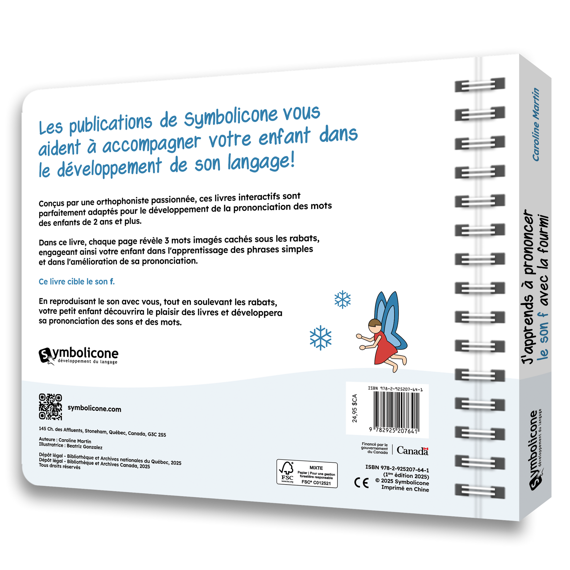 Quatrième de couverture de « J'apprends à prononcer le son f avec la fourmi »