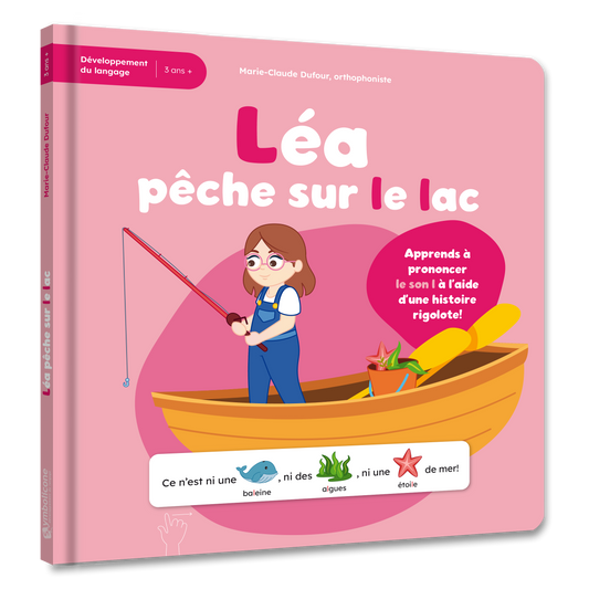 Couverture du livre « Léa pêche sur le lac »