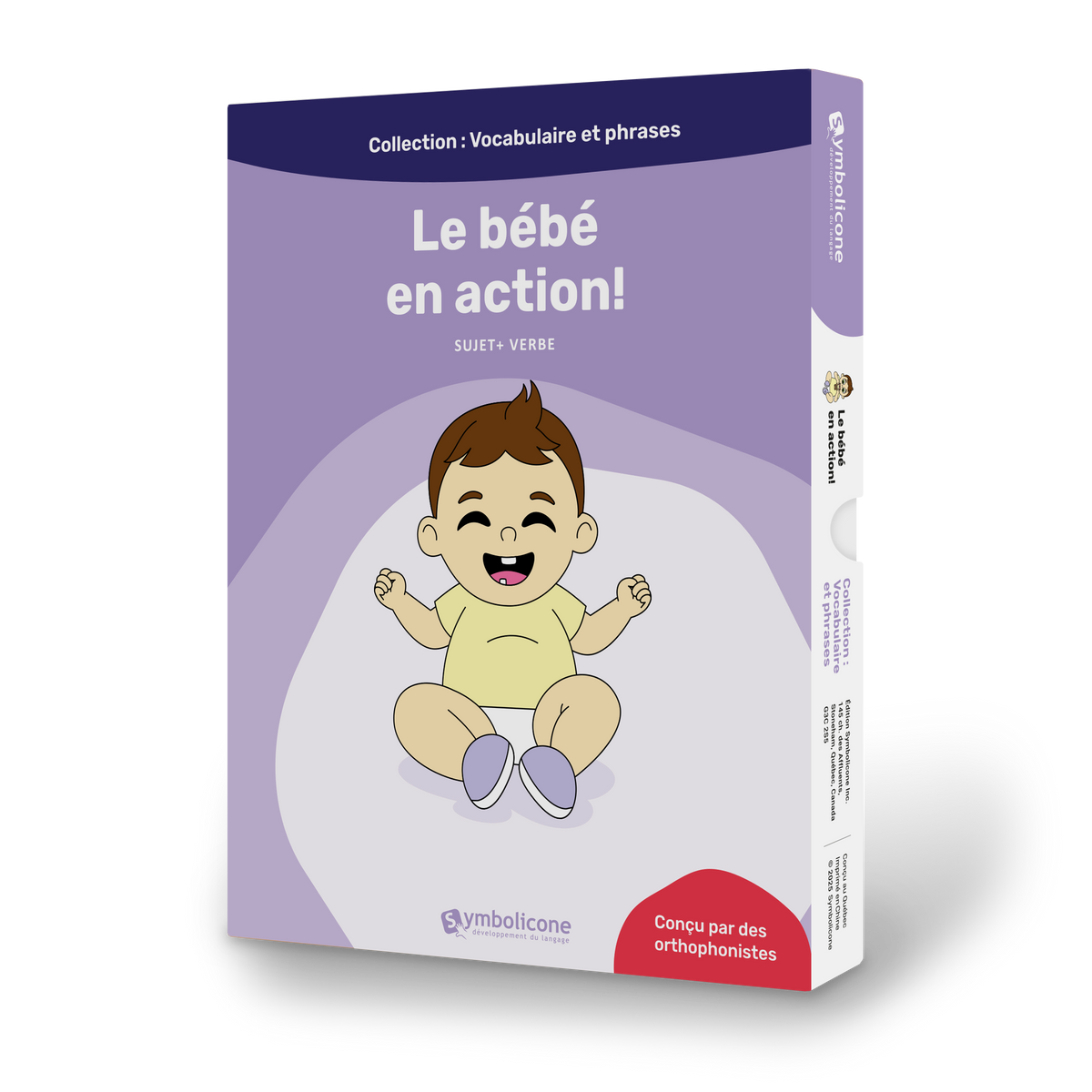 Boîte du livre magnétique « Le bébé en action ! »