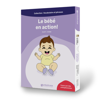 Boîte du livre magnétique « Le bébé en action ! »