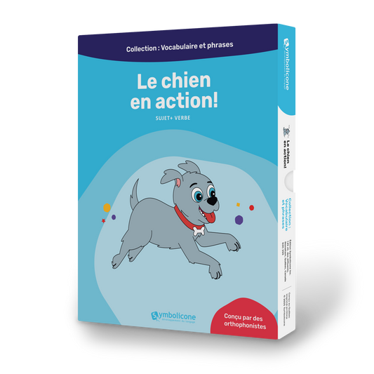 Box of the magnetic book « Le chien en action ! »