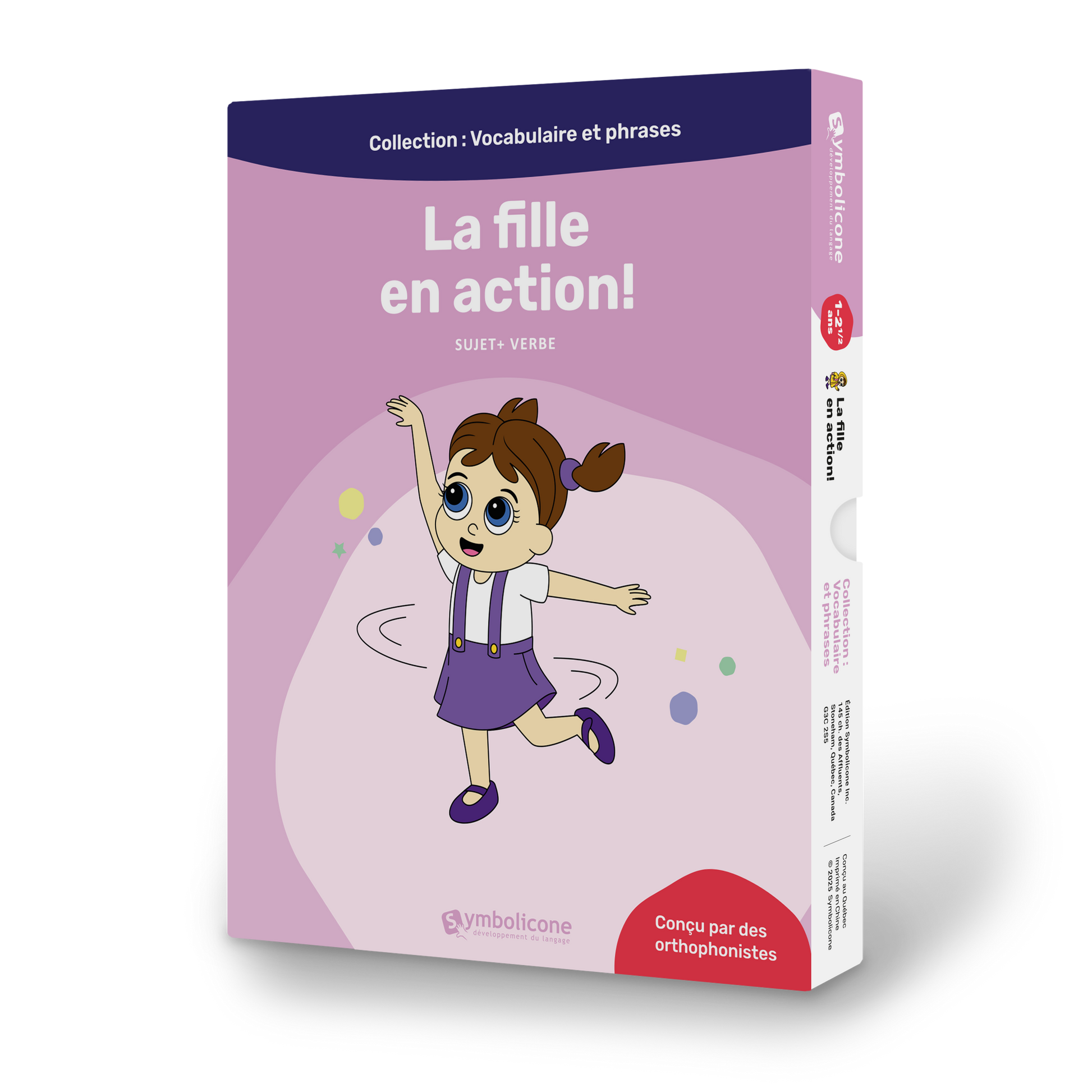 Boîte du livre magnétique « La fille en action ! »
