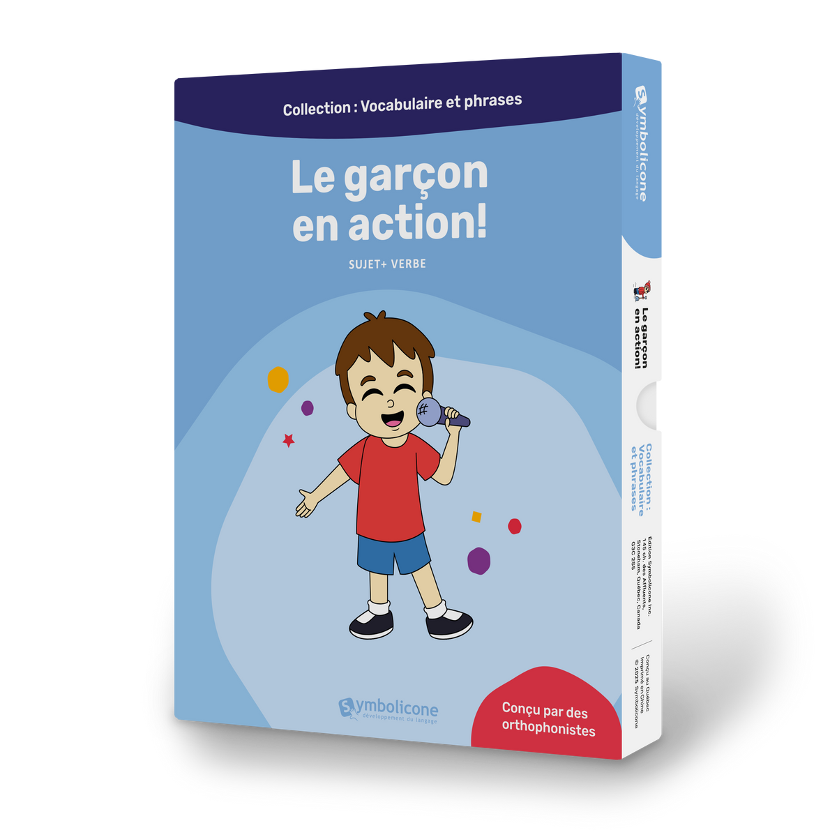 Boîte du livre magnétique « Le garçon en action ! »