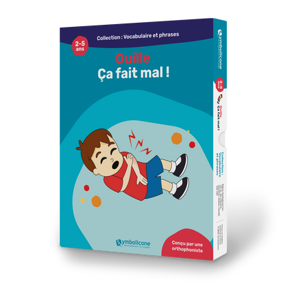 Boîte du livre magnétique « Ouille! Ça fait mal! »