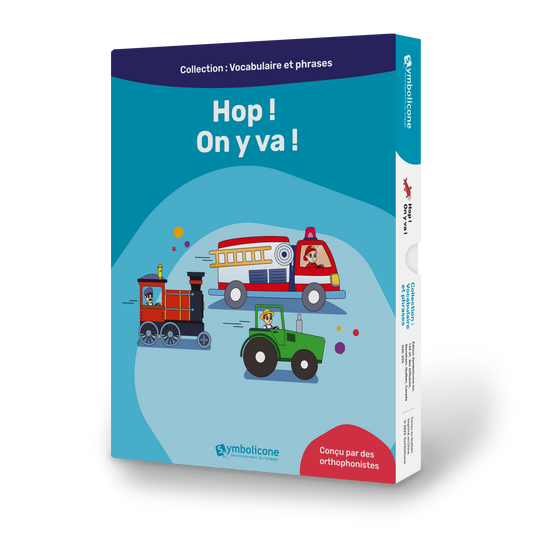 Boîte du livre magnétique « Hop ! On y va ! »