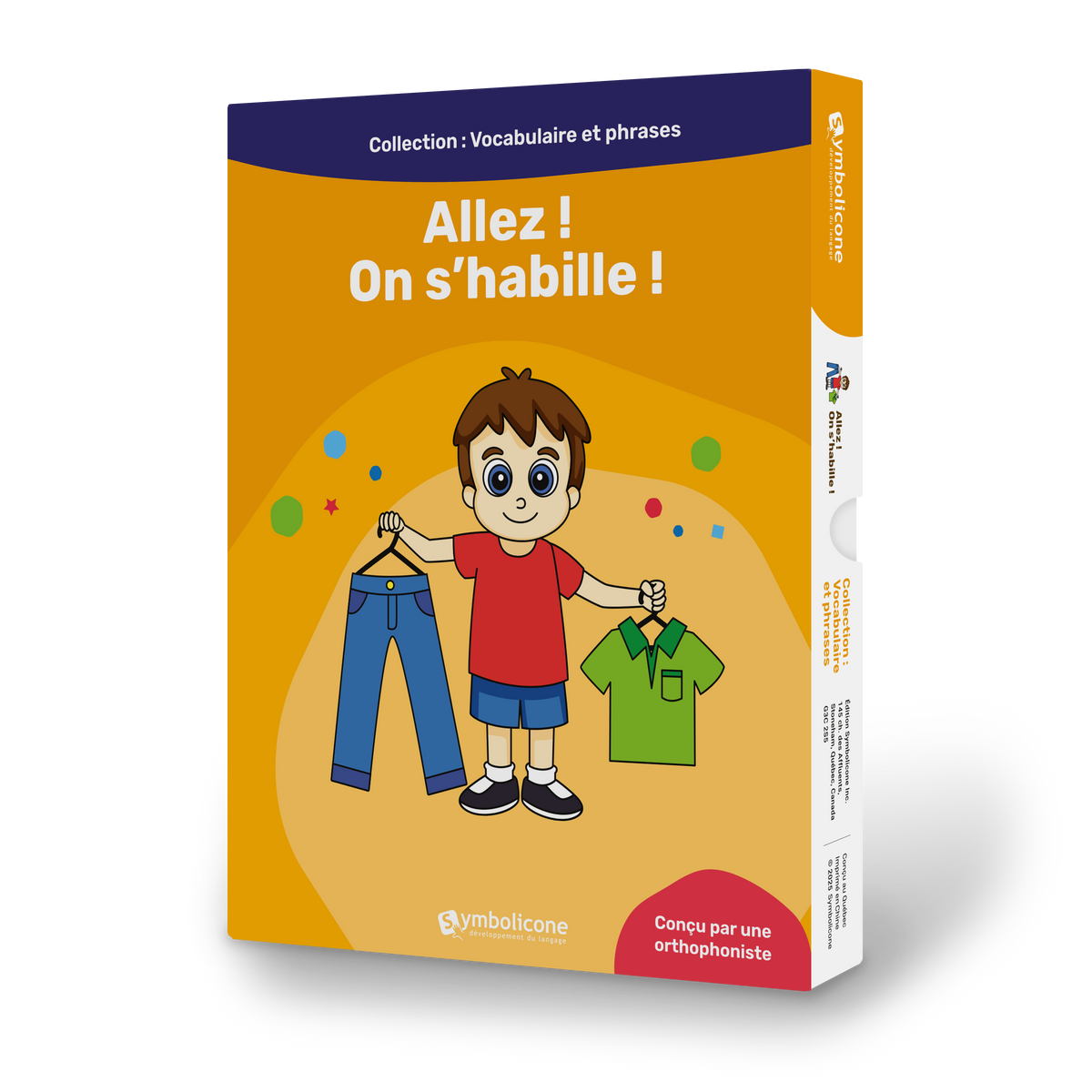 Boîte du livre magnétique « Allez ! On s'habille ! »