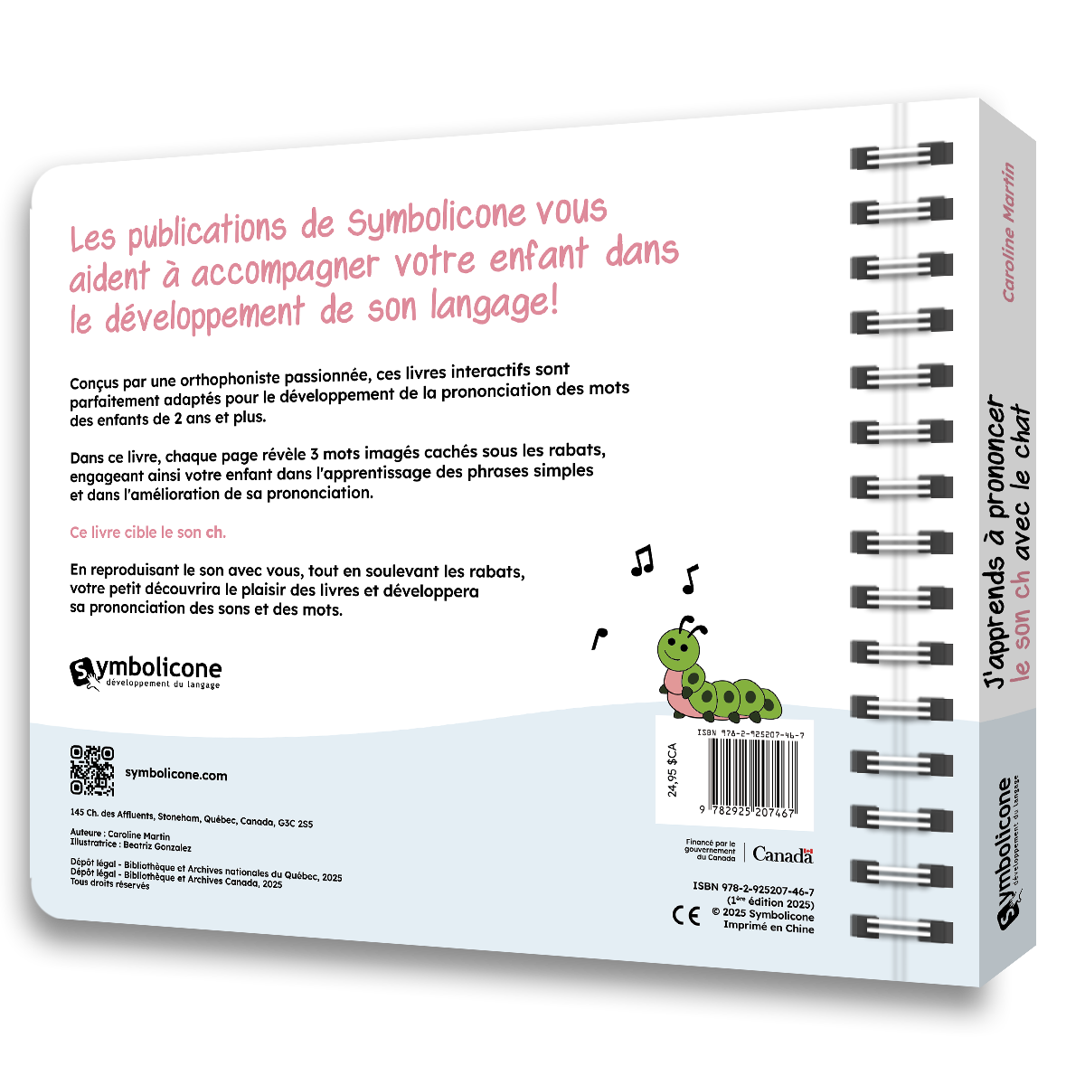 Quatrième de couverture de « J'apprends à prononcer le son ch avec le chat »