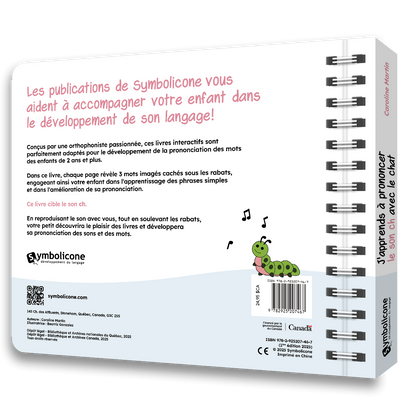 Quatrième de couverture de « J'apprends à prononcer le son ch avec le chat »