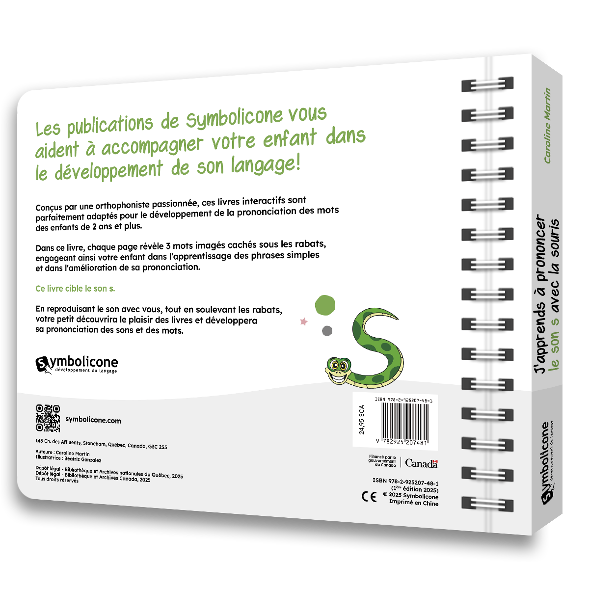 Quatrième de couverture de « J'apprends à prononcer le son s avec la souris »