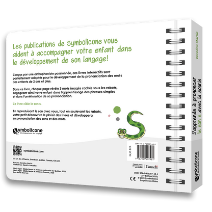 Quatrième de couverture de « J'apprends à prononcer le son s avec la souris »