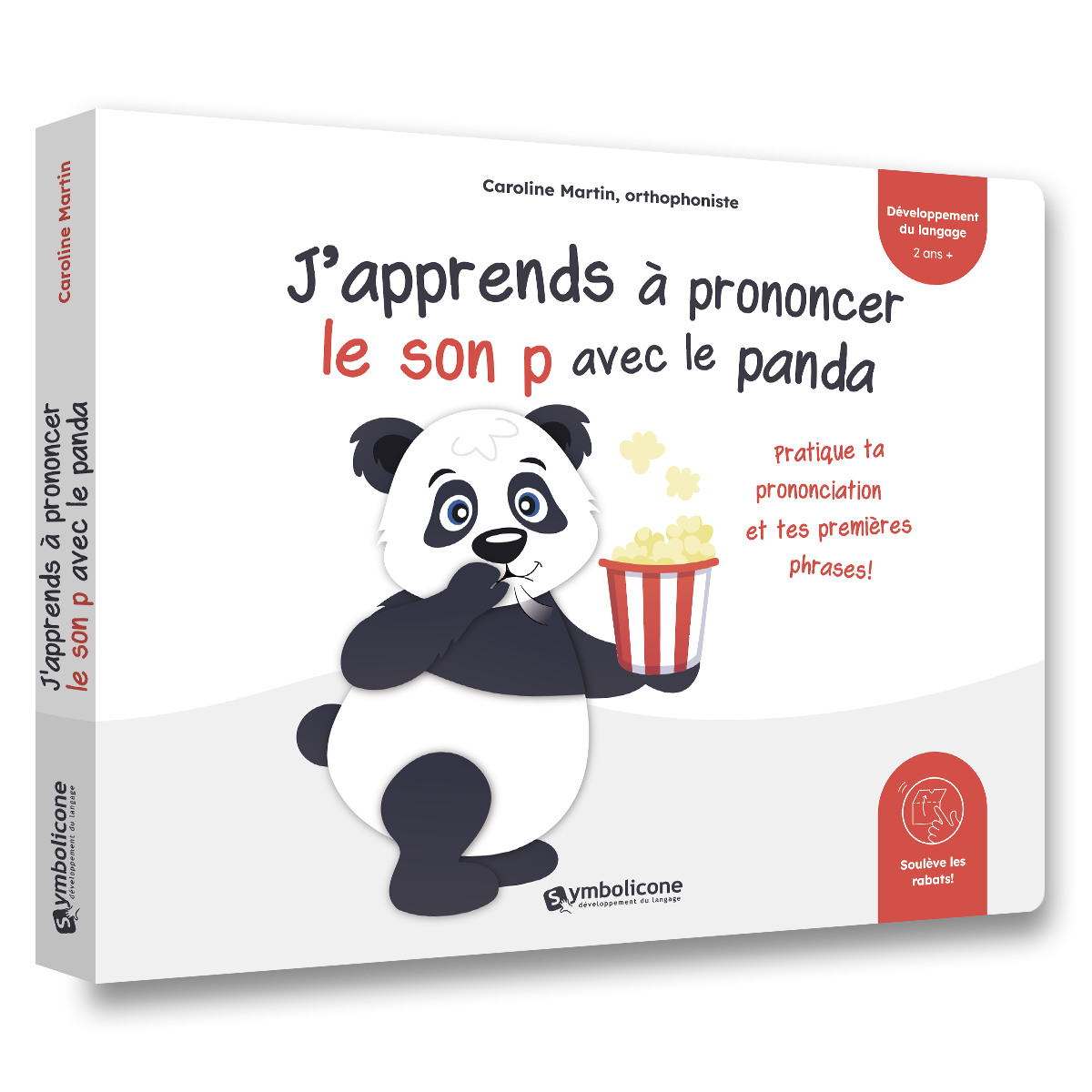 Couverture du livre à rabats « J'apprends à prononcer le son p avec le panda »