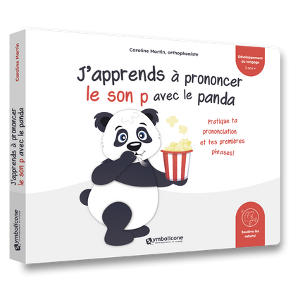 Couverture du livre à rabats « J'apprends à prononcer le son p avec le panda »